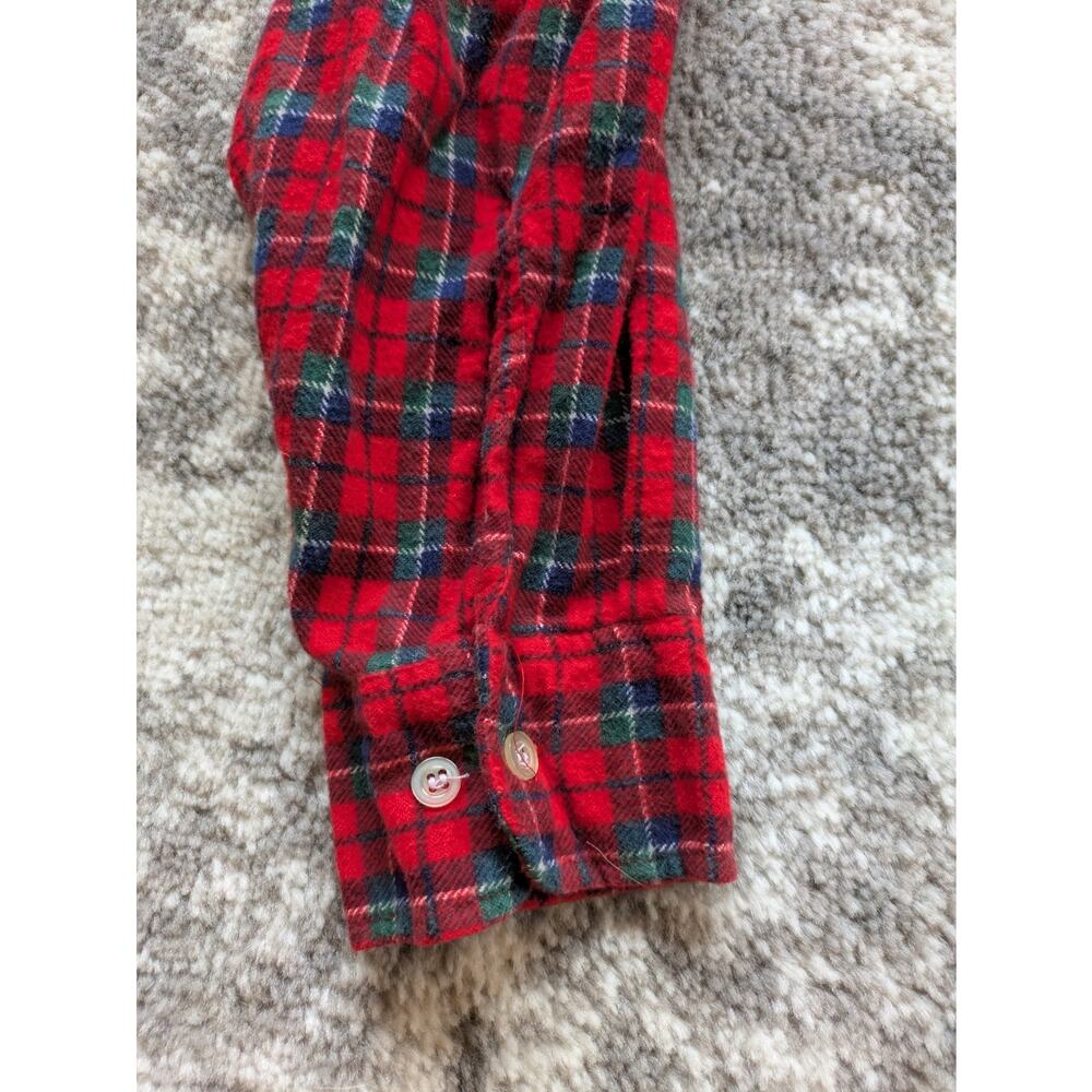 Vintage Dickies Red Flannel Shirt Lumberjack Shirt - Large, Made In Turkey - Picture 4 of 12